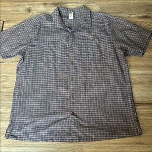 Patagonia Men's Short Sleeve Button Up Shirt Size XL